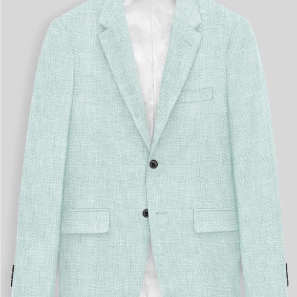 Italian Linen Mint Suit - Picture 2 of 5